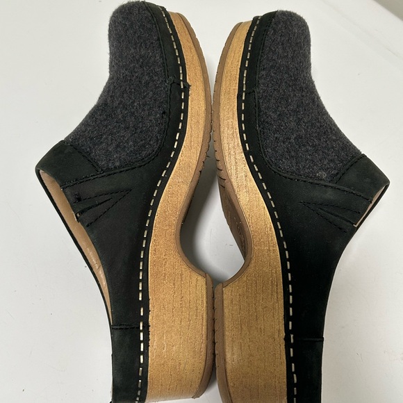 Dansko Bethann Wool Clog Mules Charcoal Gray Size 6.5 - 7 US 37 EU - Picture 7 of 11